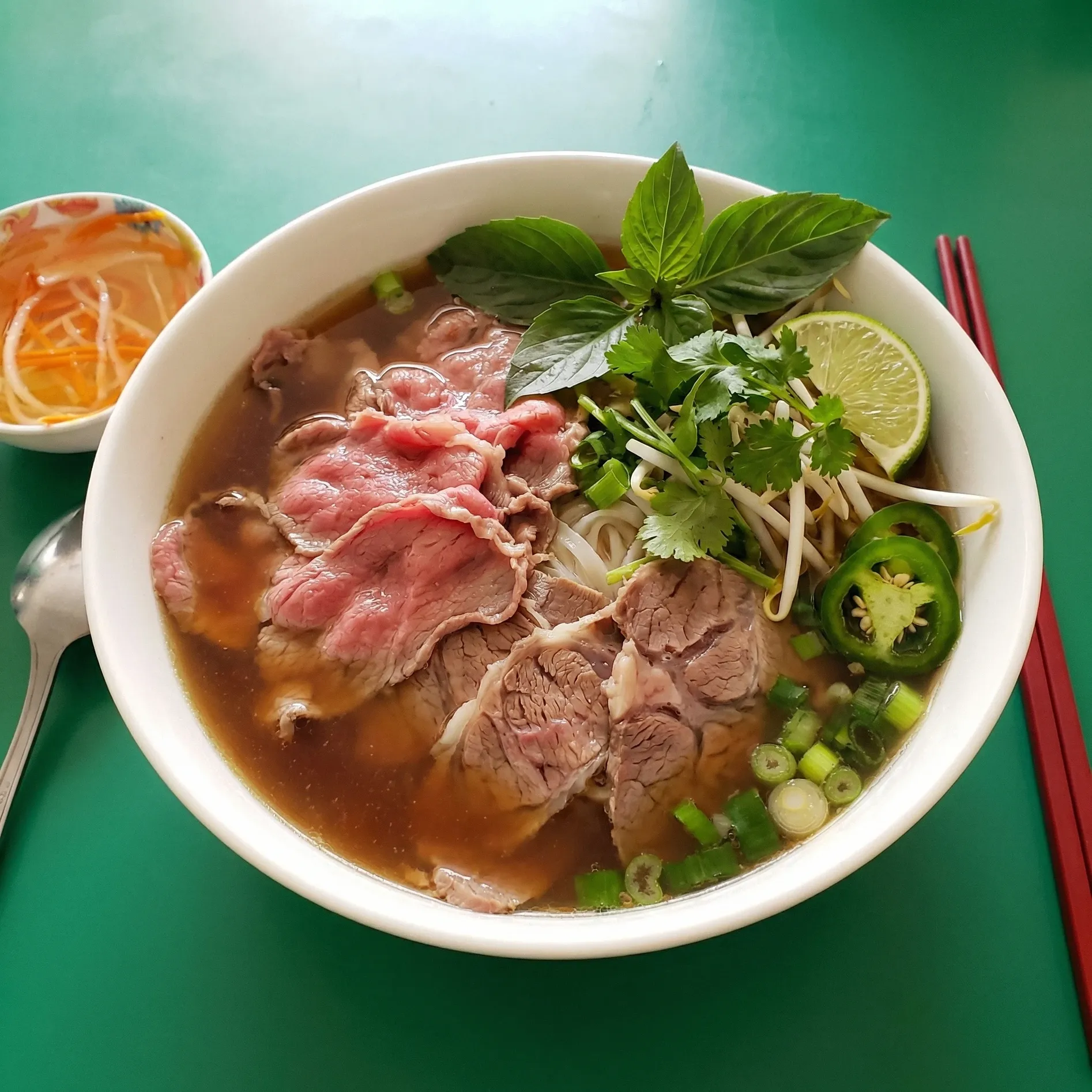 Phở Tái Nạm — best authentic Vietnamese pho in Winnipeg at Kim Thanh Restaurant